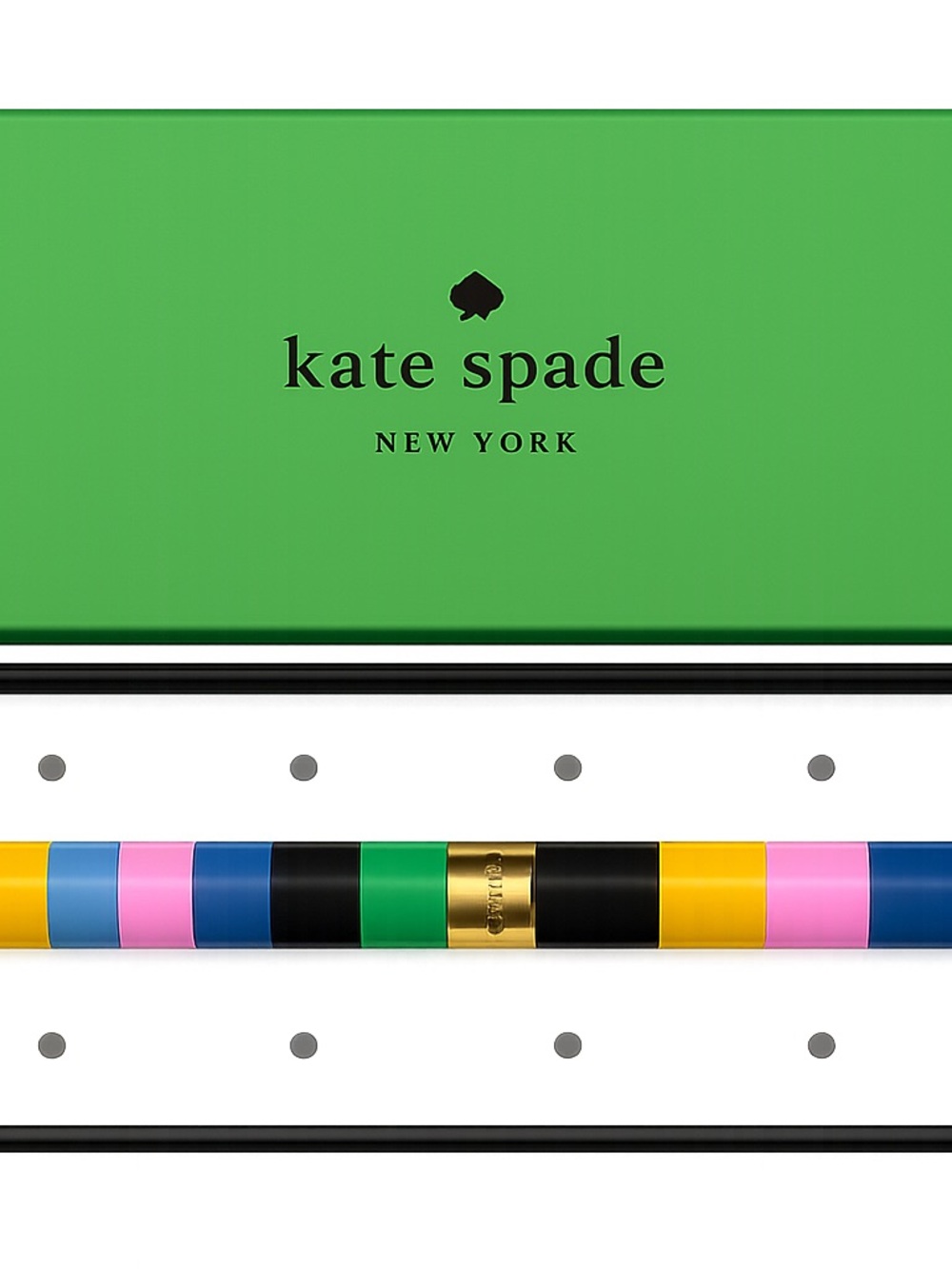 kate spade Multicolor Striped pen with Gold Detail